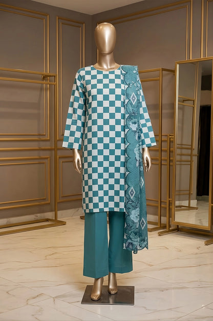 3 Piece - Digitally Printed Lawn - F10 - D5001