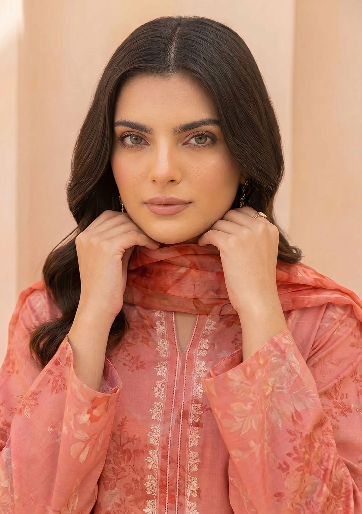 3 Piece - Embroidered Lawn - Fantak Amber V307 - 4