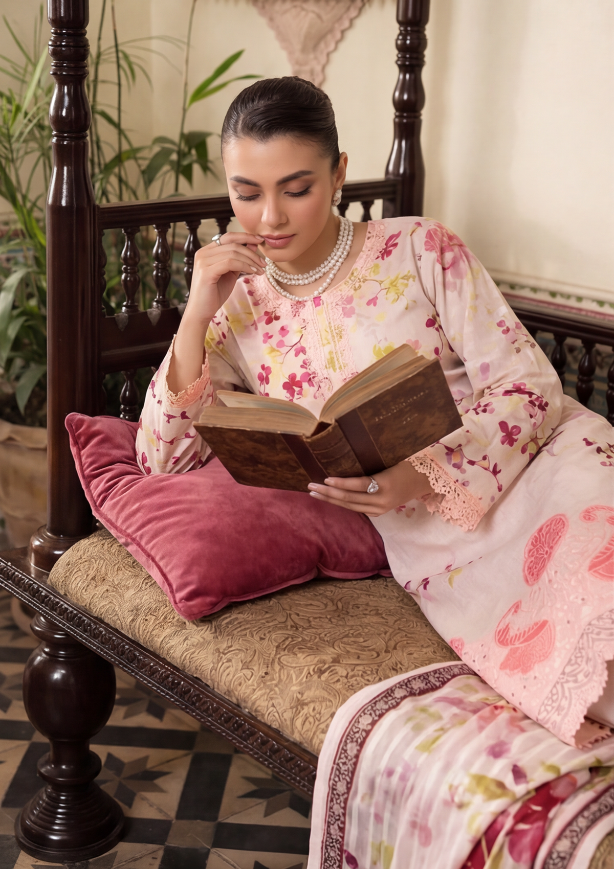 3 Piece - Embroidered Lawn - Fantak Elegant V306 - 4