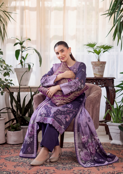 3 Piece - Embroidered Lawn - Fantak Luxe V303 - 04