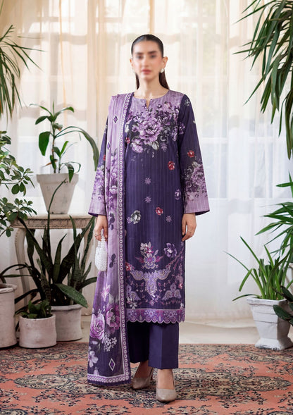 3 Piece - Embroidered Lawn - Fantak Luxe V303 - 04