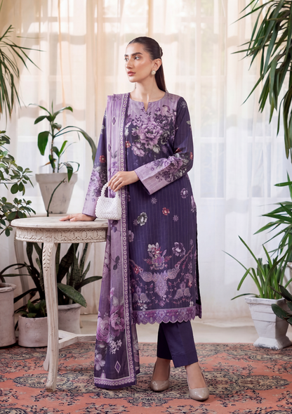 3 Piece - Embroidered Lawn - Fantak Luxe V303 - 04