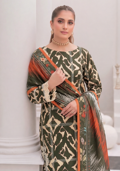 3 Piece - Embroidered Lawn - Fantak Nirvana V156 - 5