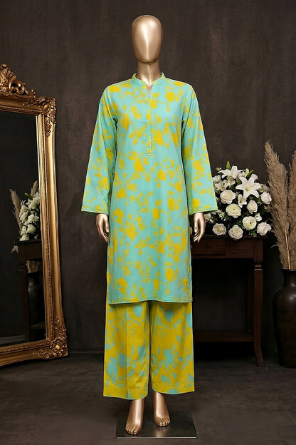 2 Piece - Digitally Printed Lawn - Coral 11415