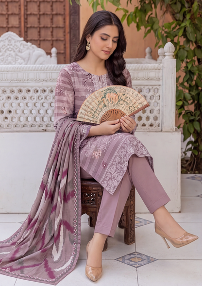 3 Piece - Embroidered Lawn - Fantak Flossie Finch V161 - 5