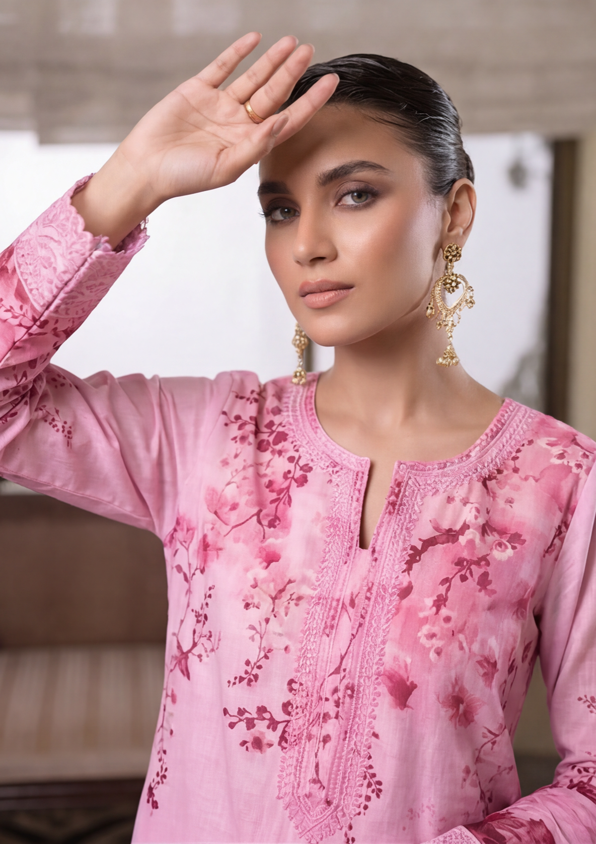3 Piece - Embroidered Lawn - Fantak Elegant V306 - 5