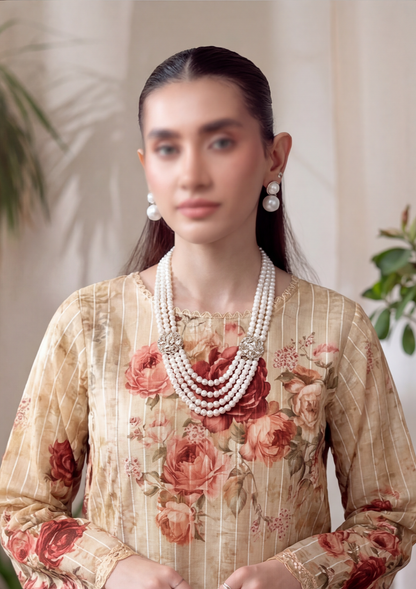 3 Piece - Embroidered Lawn - Fantak Luxe V303 - 05
