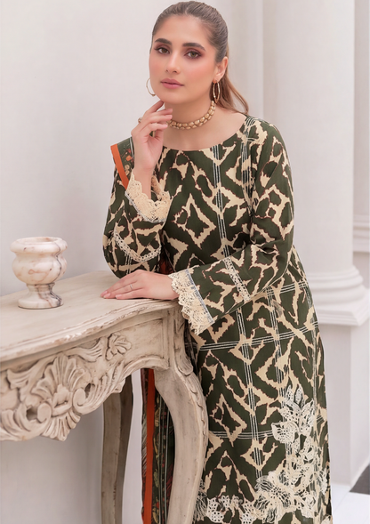 3 Piece - Embroidered Lawn - Fantak Nirvana V156 - 5