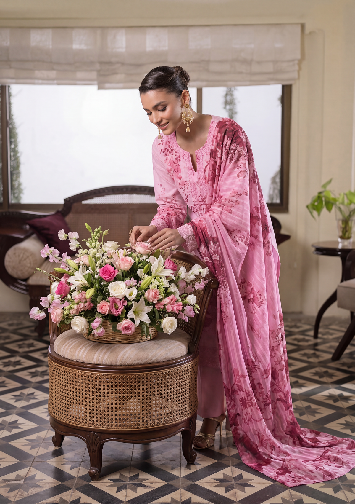 3 Piece - Embroidered Lawn - Fantak Elegant V306 - 5