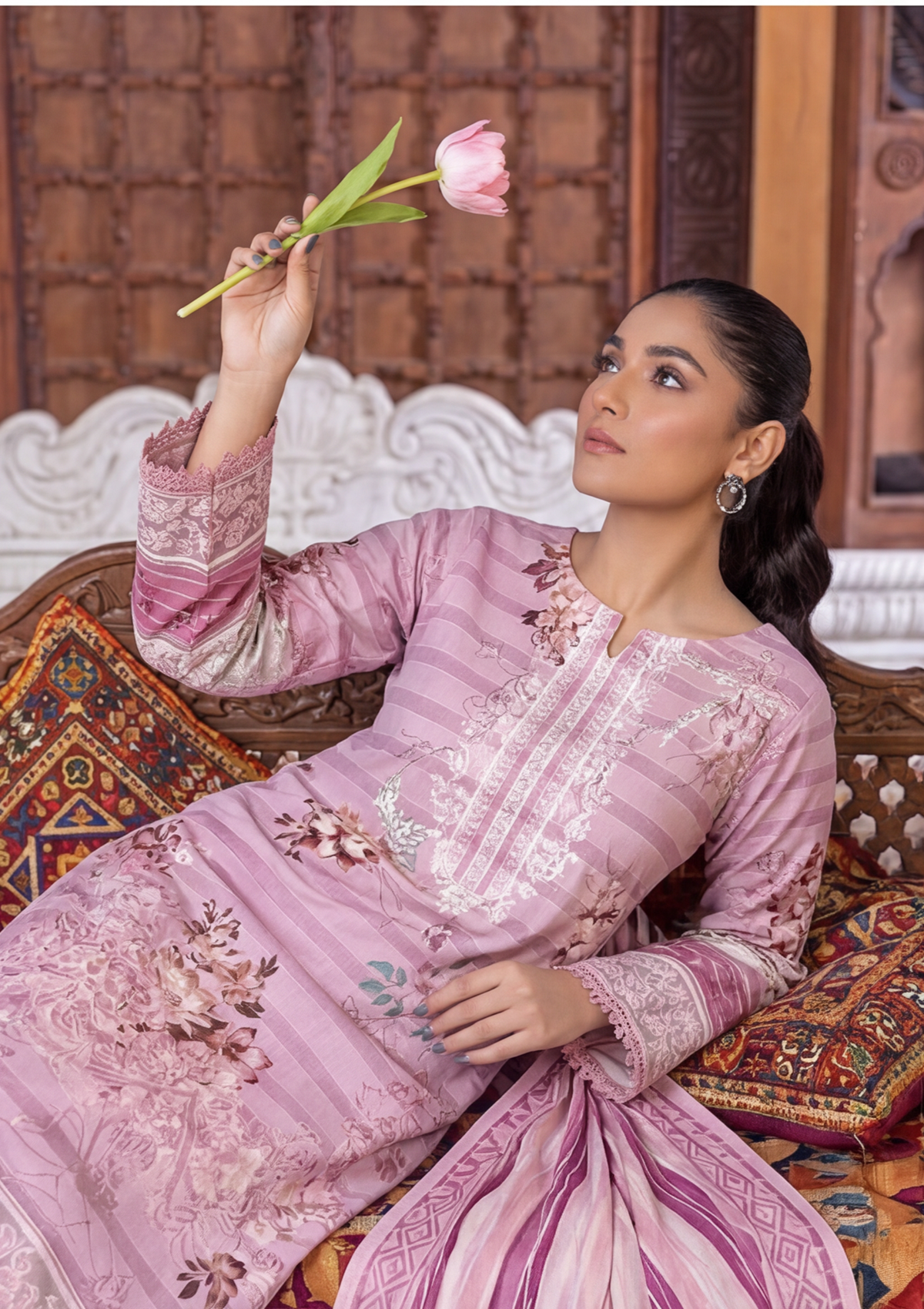 3 Piece - Embroidered Lawn - Fantak Flossie Finch V161 - 6
