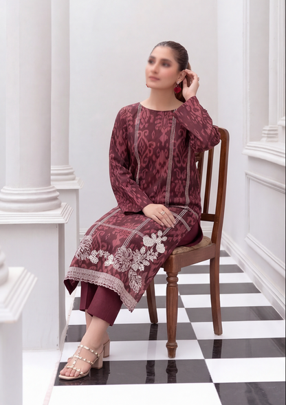 3 Piece - Embroidered Lawn - Fantak Nirvana V156 - 6
