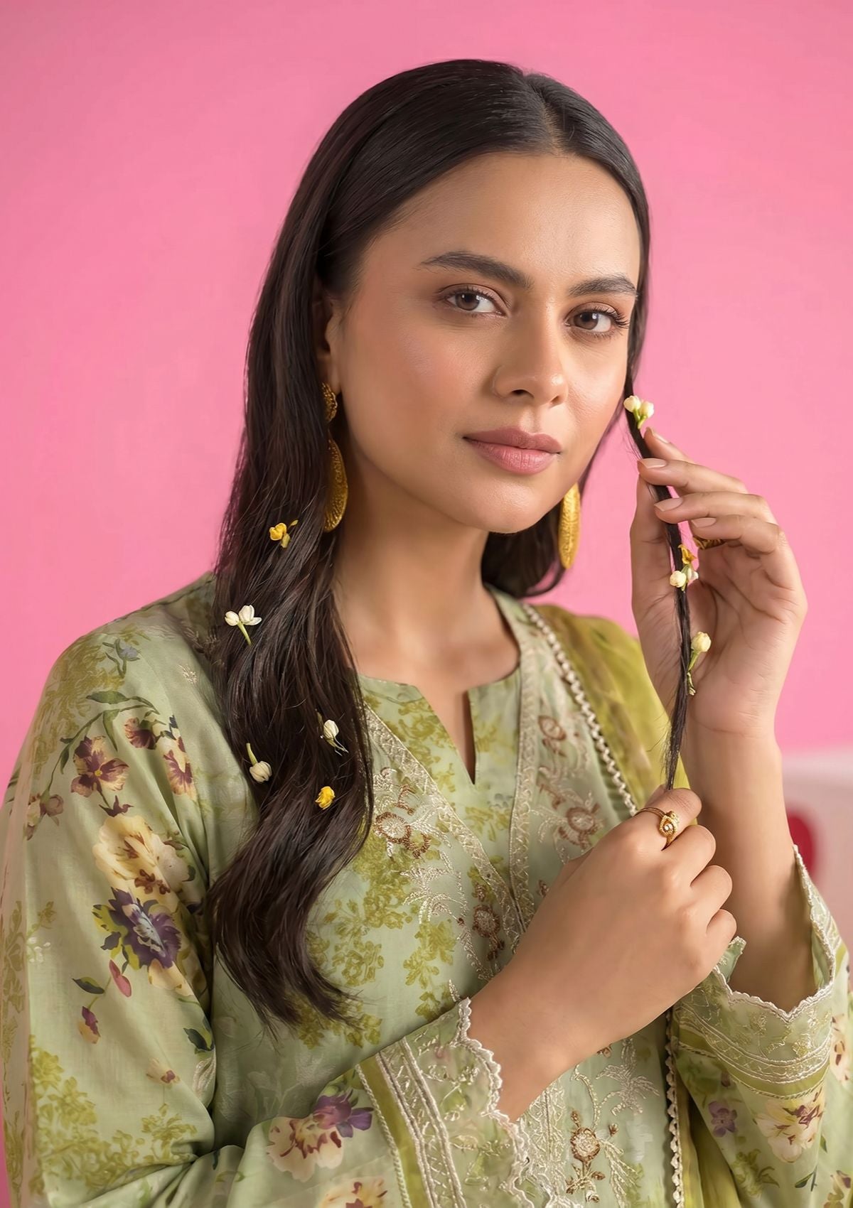 3 Piece - Embroidered Lawn - Fantak Amber V307 - 6