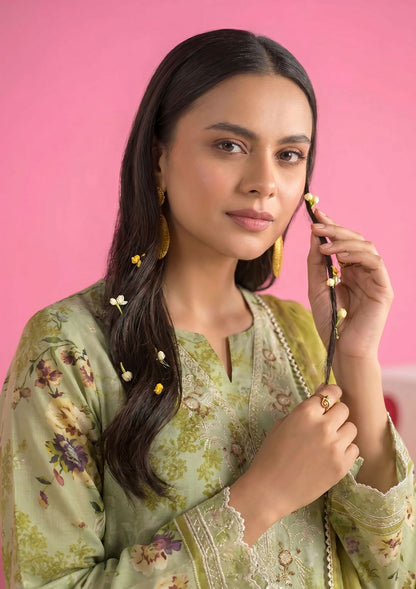 3 Piece - Embroidered Lawn - Fantak Amber V307 - 6