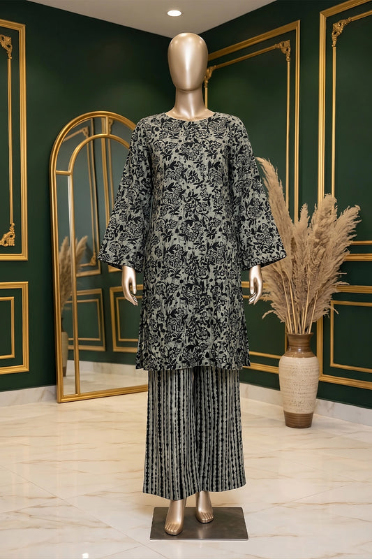 2 Piece - Digitally Printed Lawn - B39 - D5112