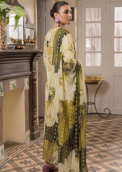 3 Piece - Embroidered Lawn - Fantak Elegant V306 - 7
