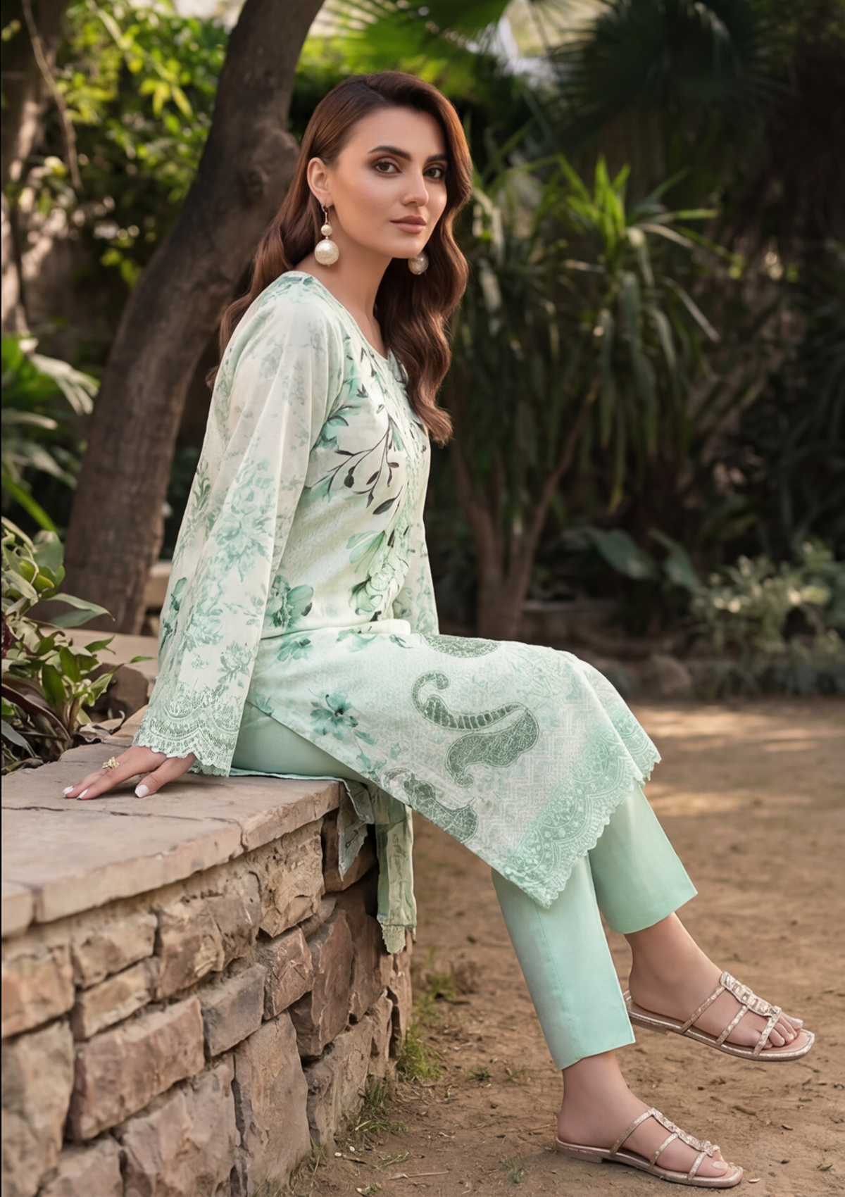 3 Piece - Embroidered Lawn - Fantak Elegant V306 - 8