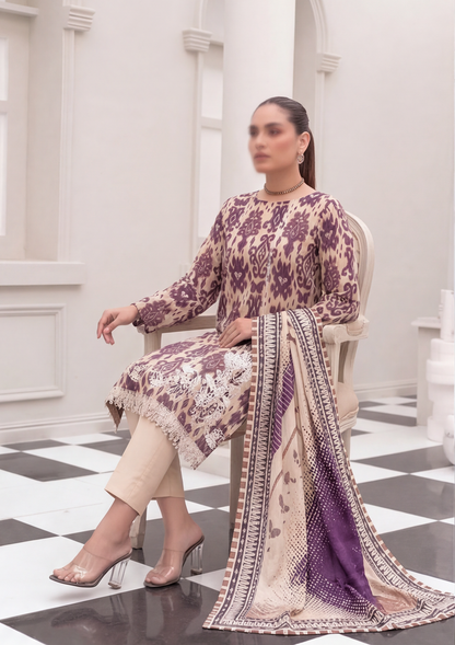 3 Piece - Embroidered Lawn - Fantak Nirvana V156 - 8
