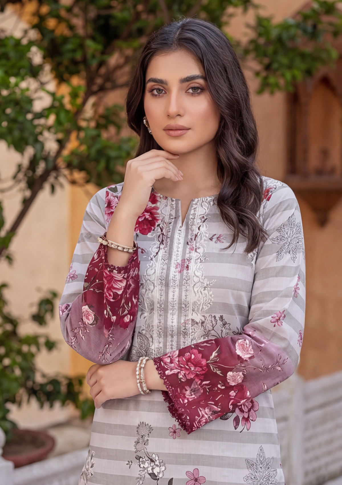 3 Piece - Embroidered Lawn - Fantak Flossie Finch V161 - 8
