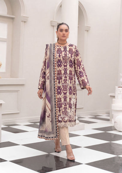 3 Piece - Embroidered Lawn - Fantak Nirvana V156 - 8
