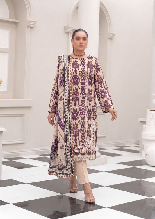 3 Piece - Embroidered Lawn - Fantak Nirvana V156 - 8