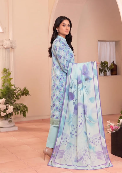3 Piece - Embroidered Lawn - Fantak Raya V177 - 09