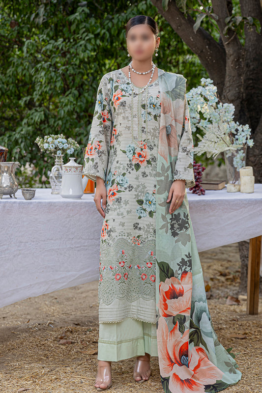 3 Piece - Embroidered Lawn  - Bloom 510