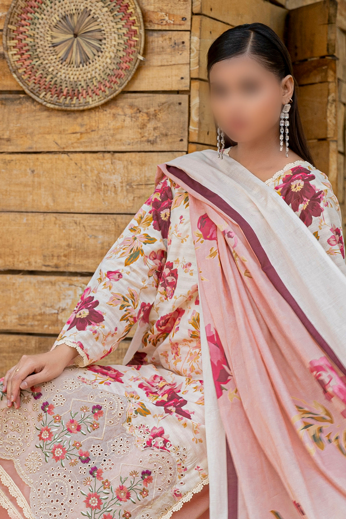 3 Piece - Embroidered Lawn  - Bloom 505