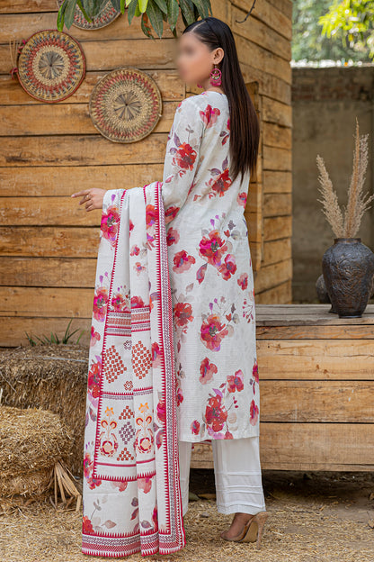 3 Piece - Embroidered Lawn  - Bloom 506