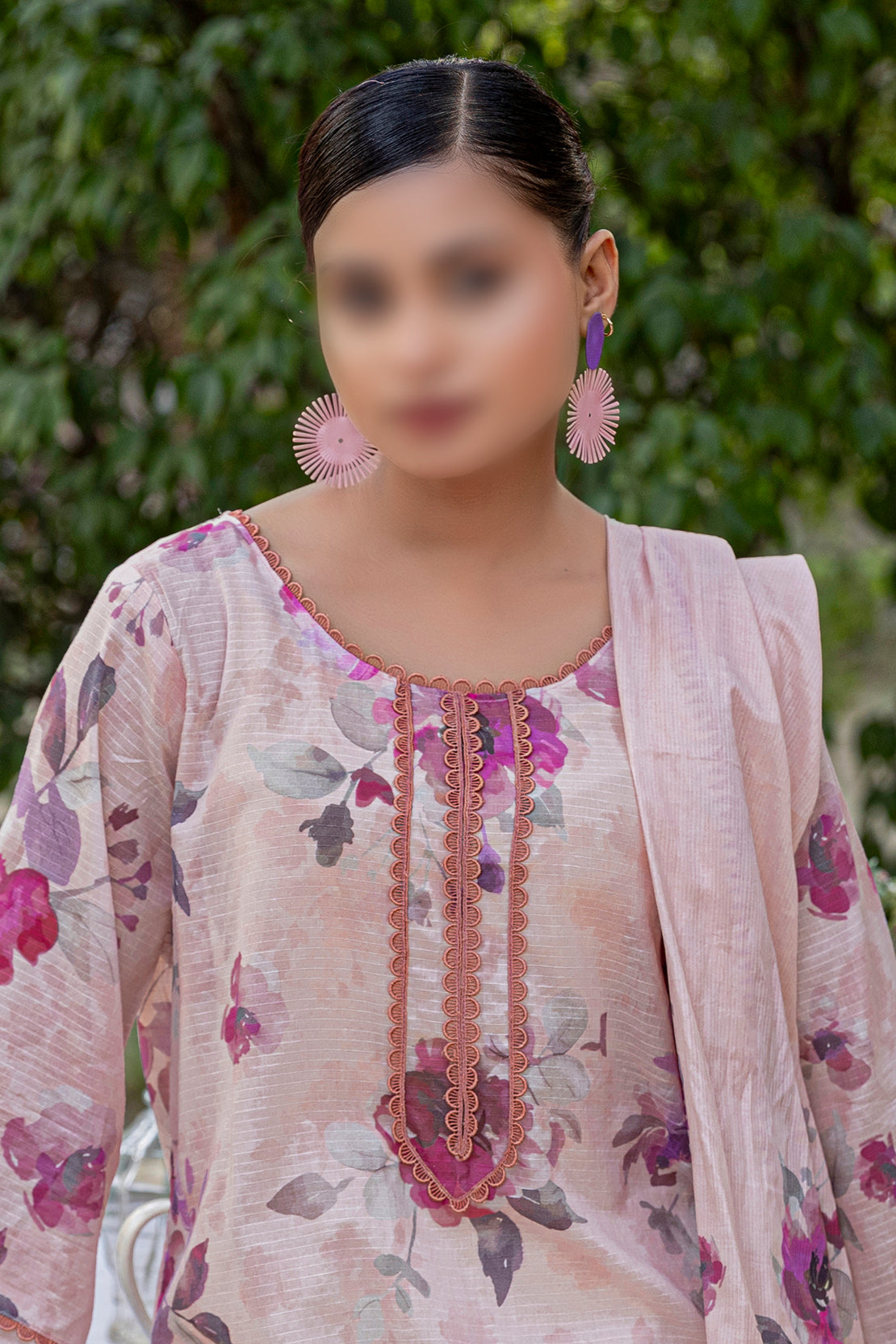 3 Piece - Embroidered Lawn  - Bloom 507