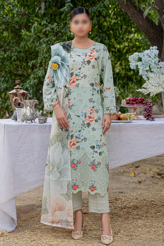 3 Piece - Embroidered Lawn  - Bloom 508