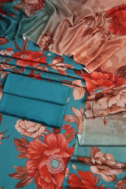3 Piece - Digitally Printed Viscose - WD210