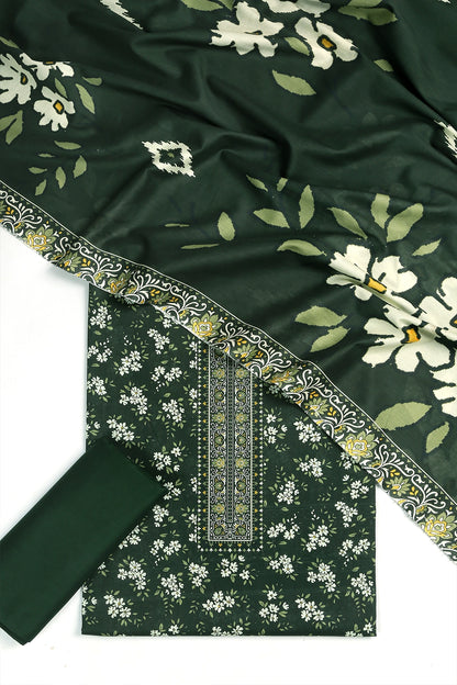 3 Piece - Digitally Printed Lawn - F10 - D4509