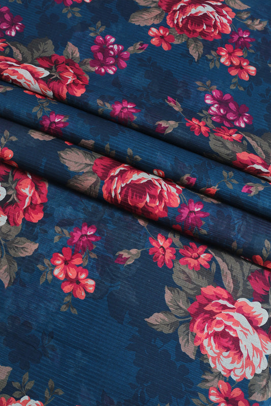 3 Piece - Digitally Printed Doriya Lawn - D1807