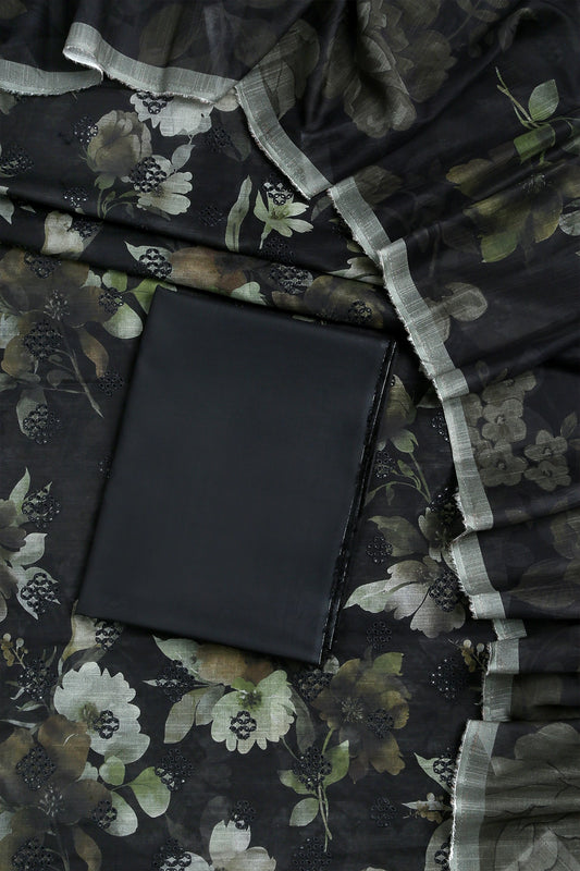 3 Piece - Embroidered Lawn - D2007