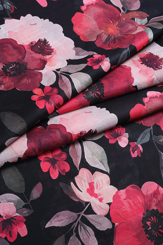 2 Piece - Digitally Printed Slub Lawn - F2 - D2309