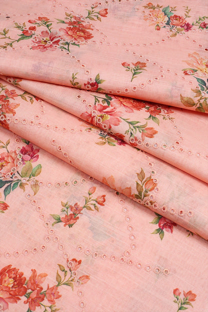 2 Piece - Embroidered Slub Lawn - F4 - D2402