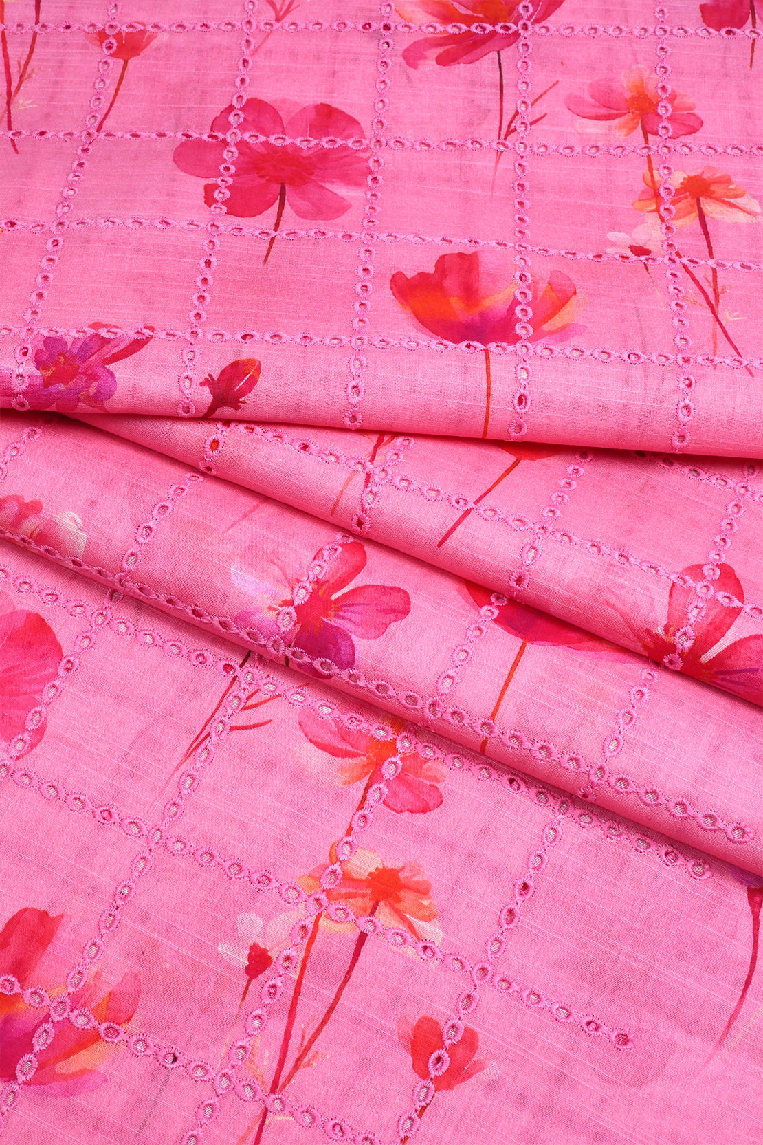2 Piece - Embroidered Slub Lawn - F4 - D2404