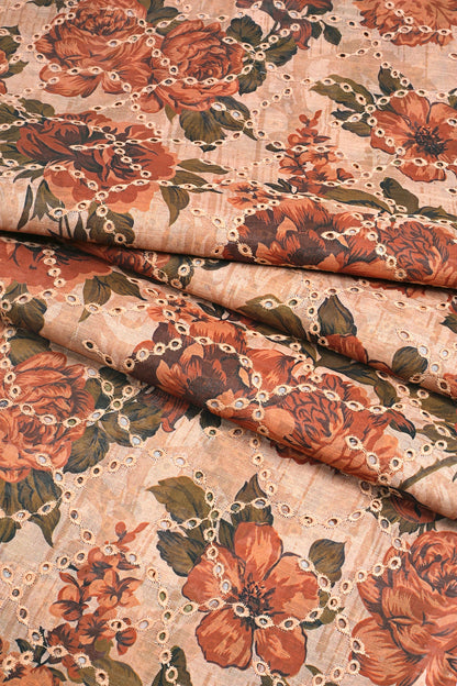 2 Piece - Embroidered Slub Lawn - F4 - D2405