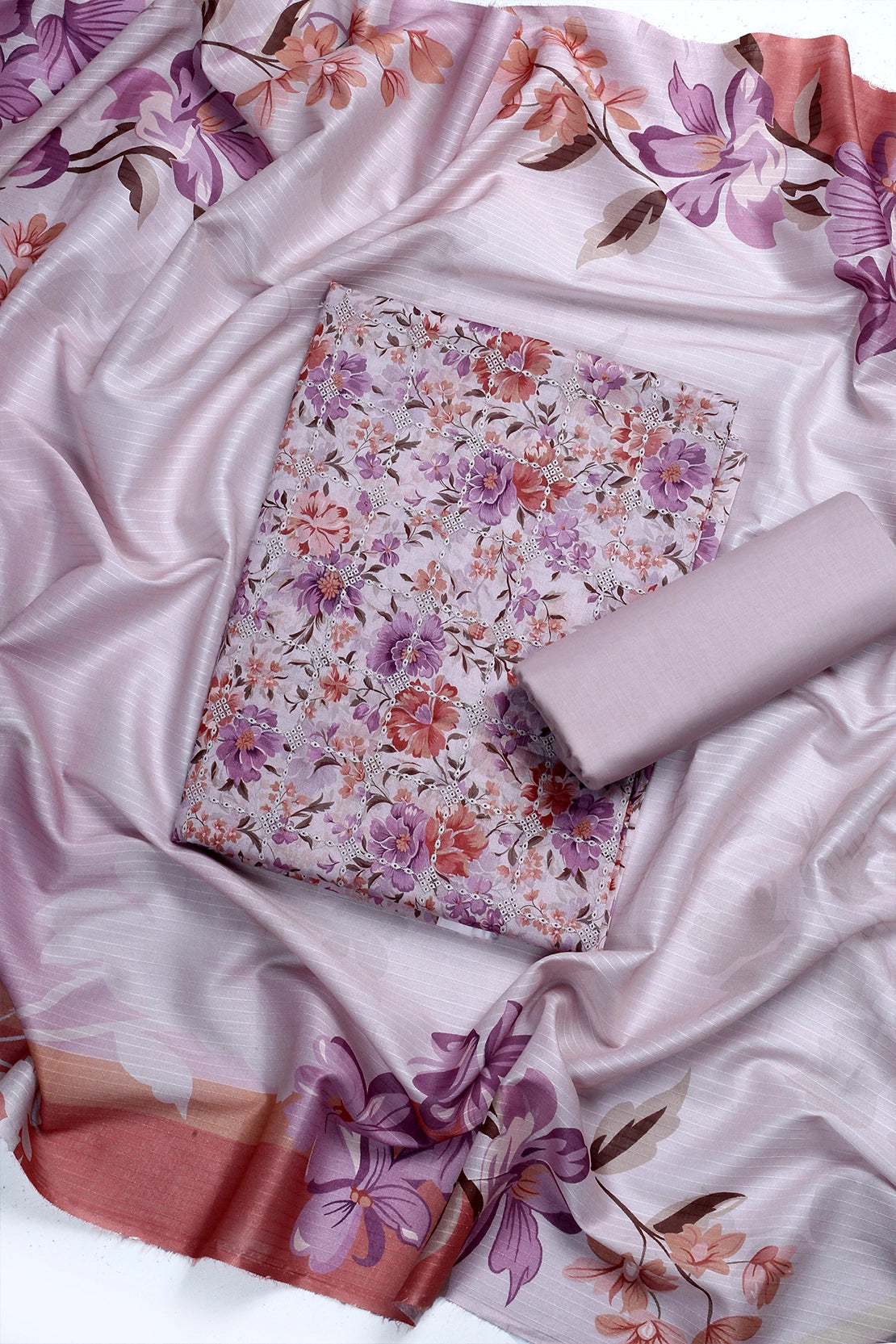 3 Piece - Embroidered Lawn - F24 - D2703
