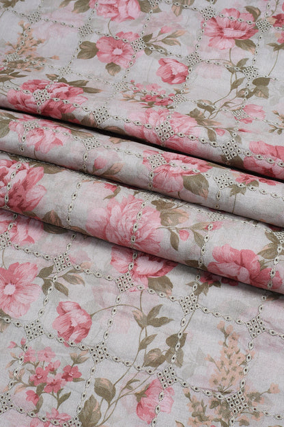 3 Piece - Embroidered Lawn - F24 - D2704