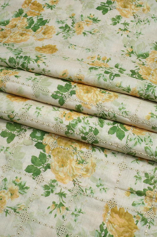 3 Piece - Embroidered Lawn - F24 - D2707
