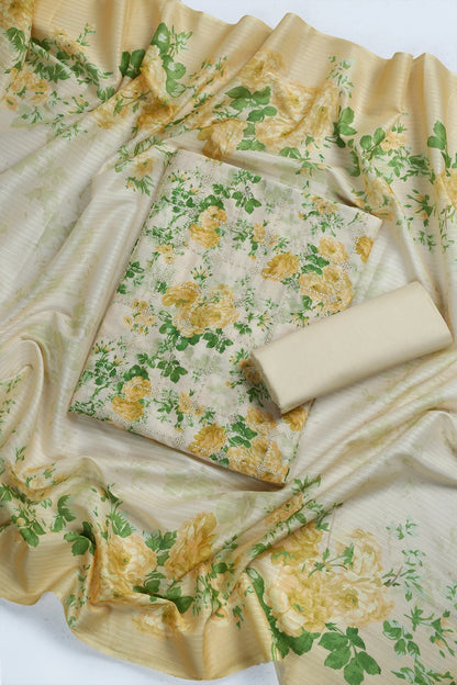 3 Piece - Embroidered Lawn - F24 - D2707