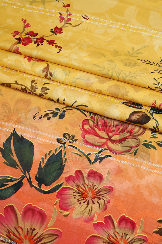 3 Piece - Digitally Printed Lawn - F26 - D2810