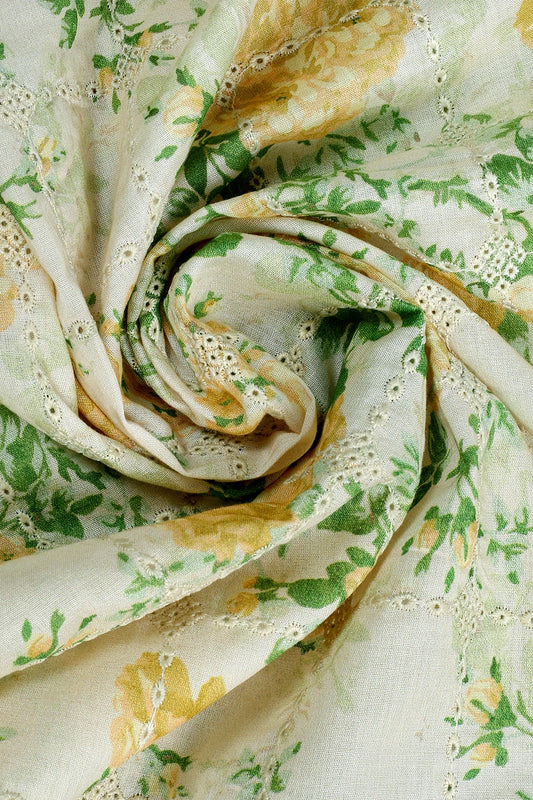2 Piece - Embroidered Lawn - F35 - D3006