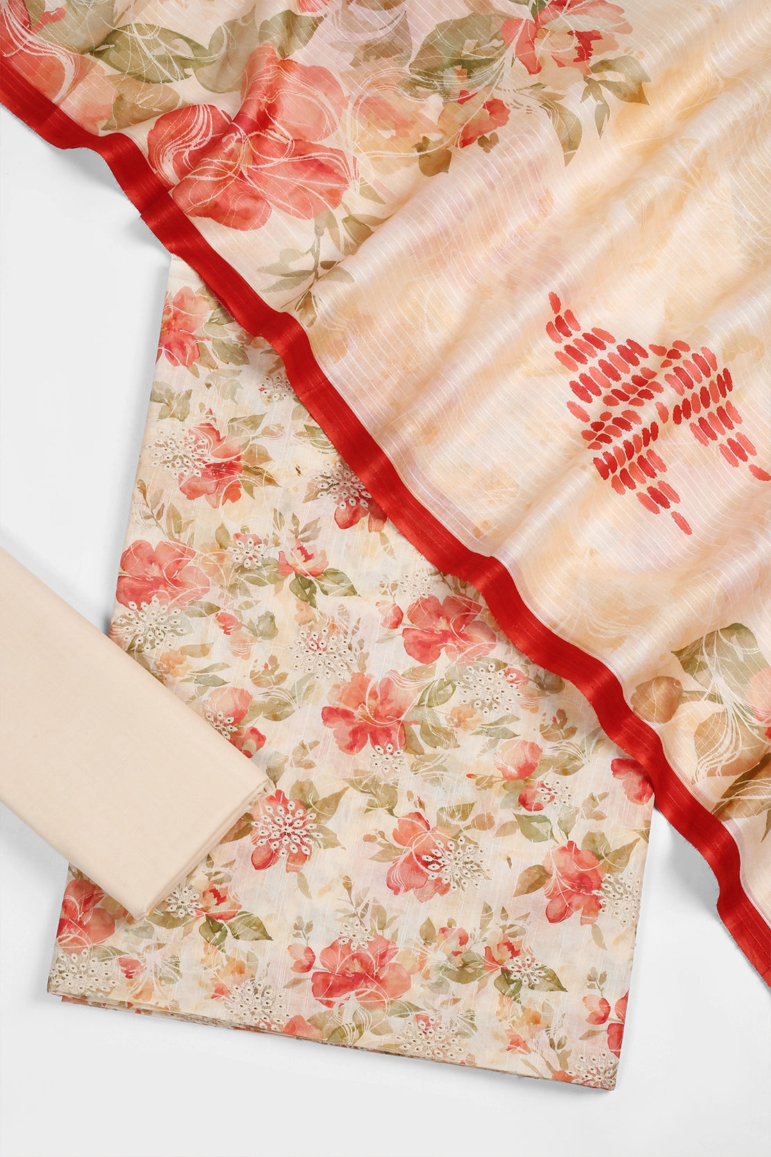 3 Piece - Embroidered Lawn - F49 - D3110