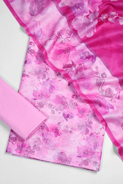 3 Piece - Embroidered Lawn - F49 - D3105