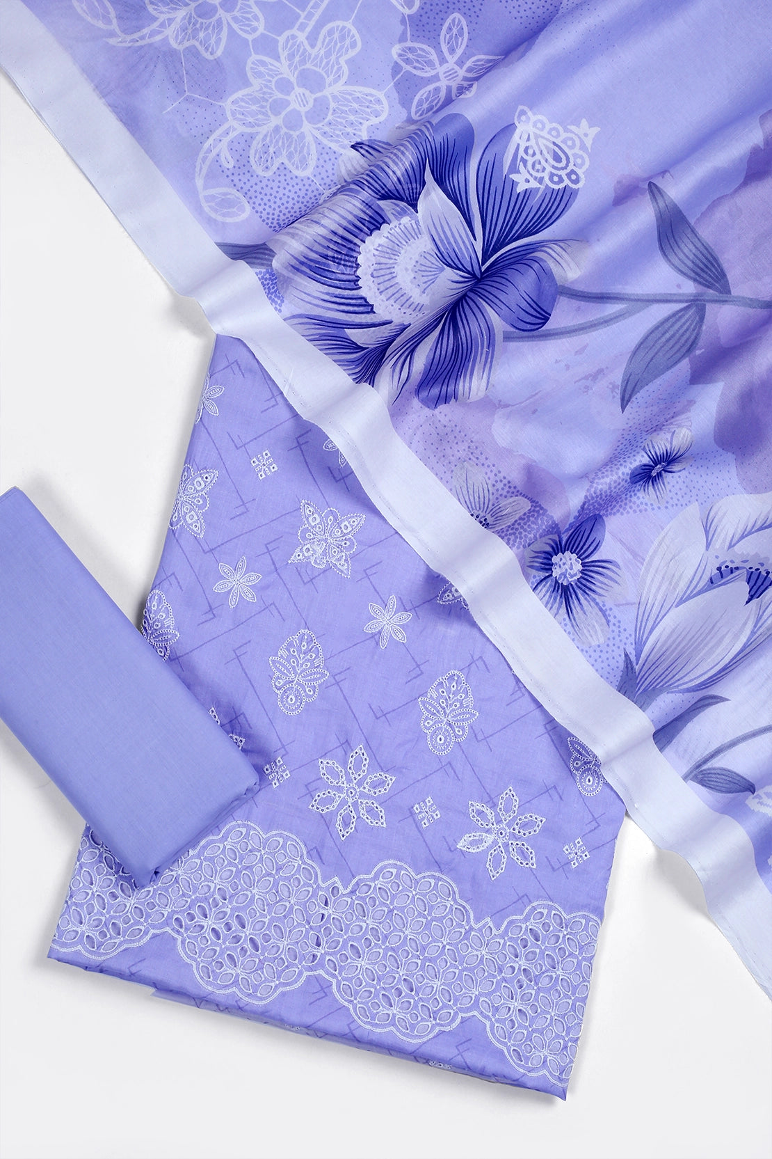 3 Piece - Embroidered Lawn - F41 - D3201