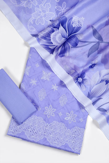 3 Piece - Embroidered Lawn - F41 - D3201