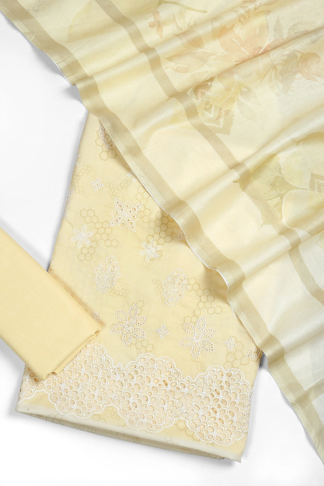 3 Piece - Embroidered Lawn - F41 - D3203