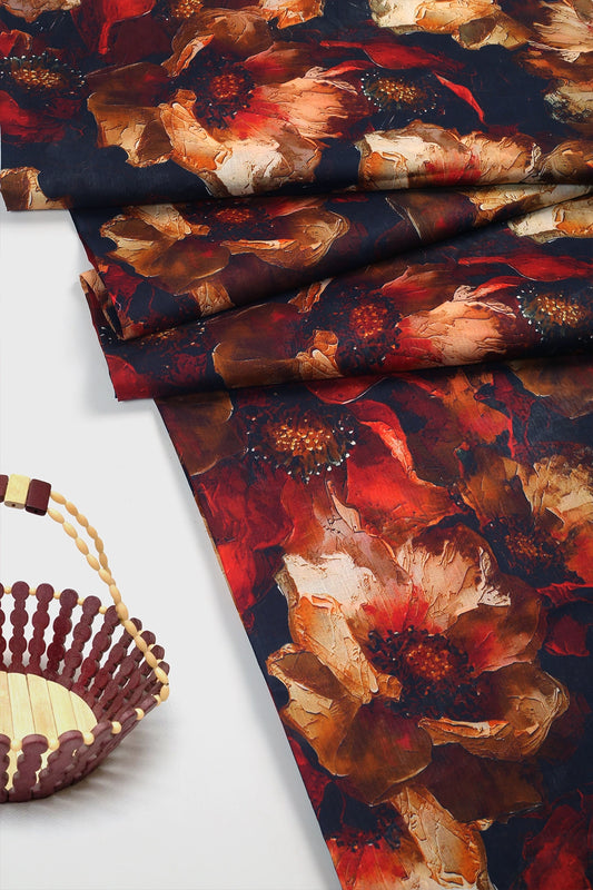 2 Piece - Digitally Printed Lawn - F15 - D3310